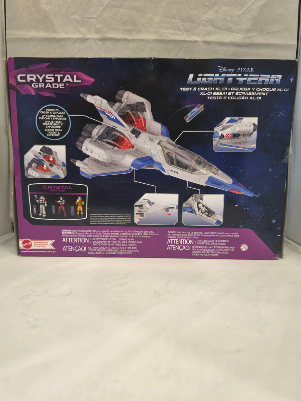 Mattel 2022 Disney Pixar Lightyear Crystal Grade Test & Crash XL-01 Spaceship