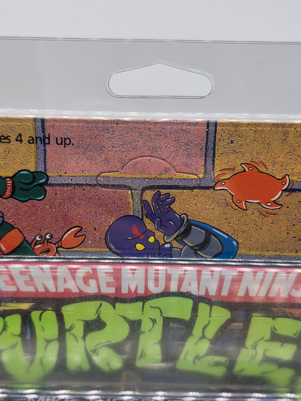 1990 Playmates Teenage Mutant Ninja Turtles TMNT "Mike, the Sewer Surfer" – Mint on Card (MOC), Unpunched