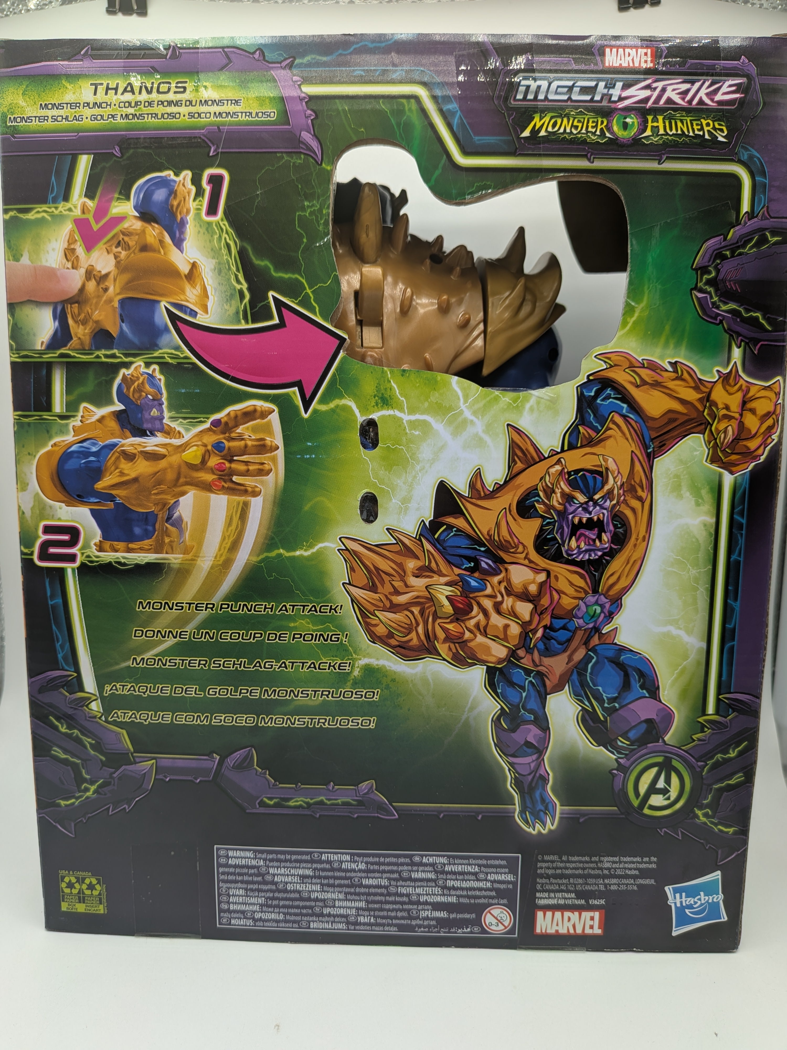 Hasbro 2022 Marvel Mech Strike Monster Hunters Thanos Action Figure