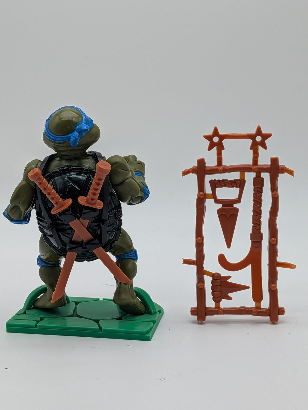 Playmates 1988 Teenage Mutant Ninja Turtles Leonardo Original Hard Head Figure
