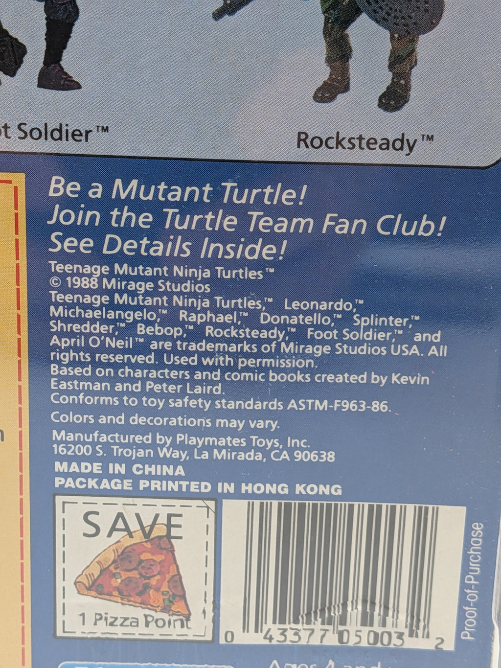 Playmates 1988 Teenage Mutant Ninja Turtles Raphael - Sealed in Card