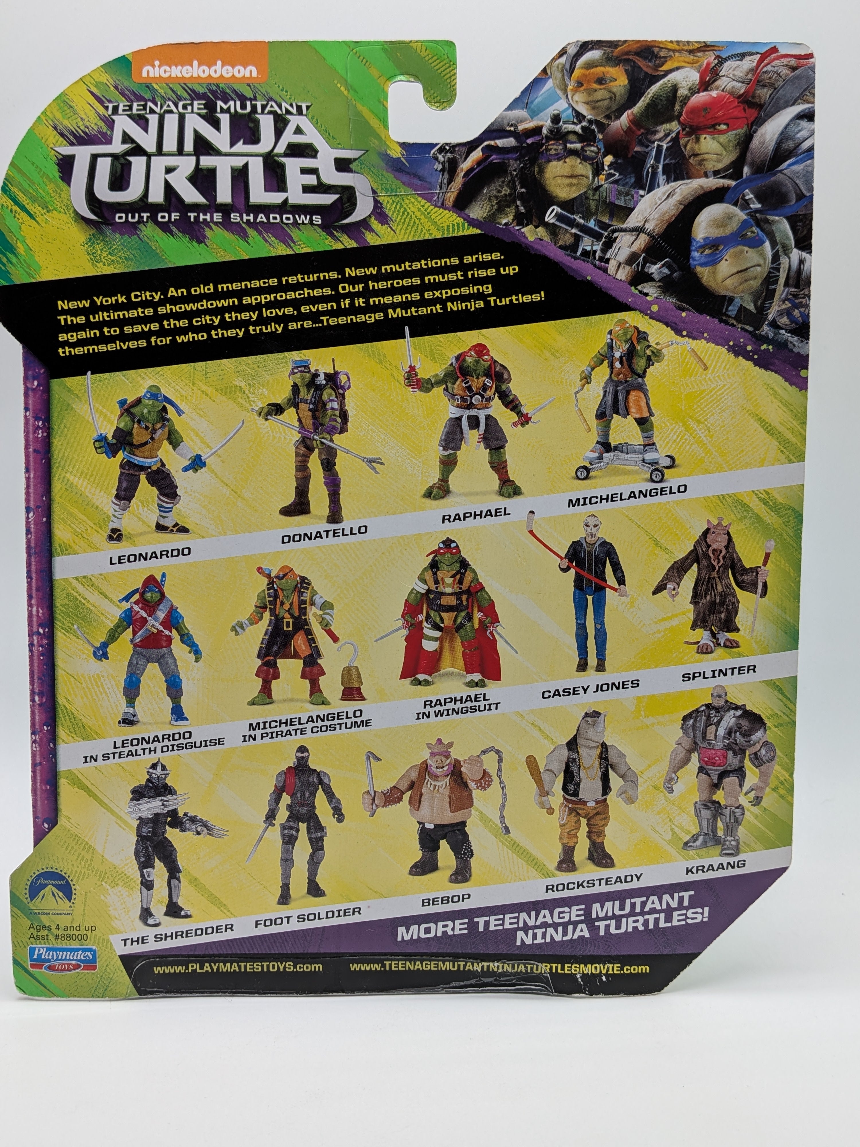 Playmates 2016 Teenage Mutant Ninja Turtles: Out of the Shadows Casey Jones Action Figure