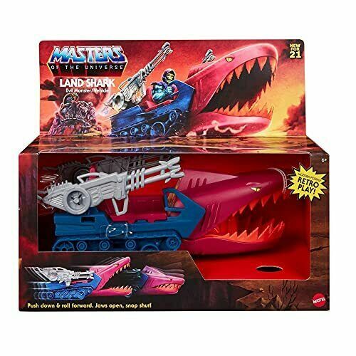 Mattel 2021 Masters of the Universe Origins Land Shark Action Figure Vehicle 