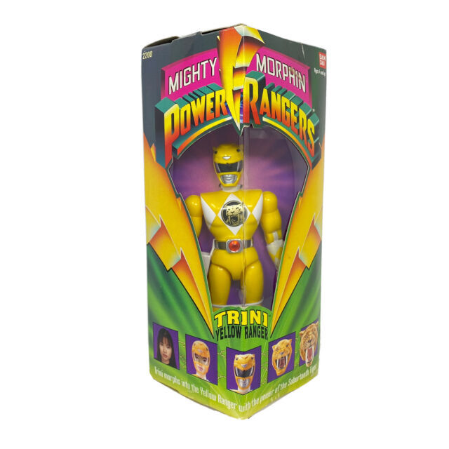 Bandai 1993 Mighty Morphin Power Rangers Trini Yellow Ranger 8" 