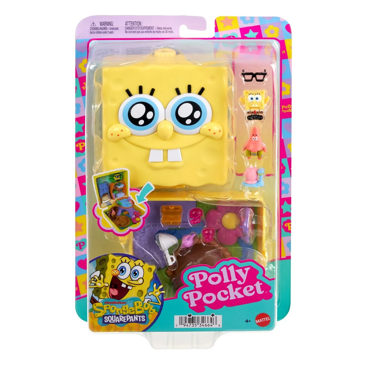 Polly Pocket SpongeBob SquarePants Compact Playset