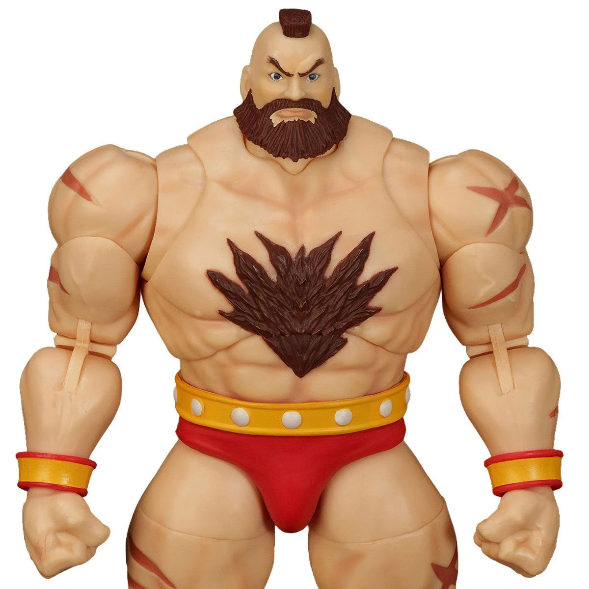 Zangief from Street fighter on a white background